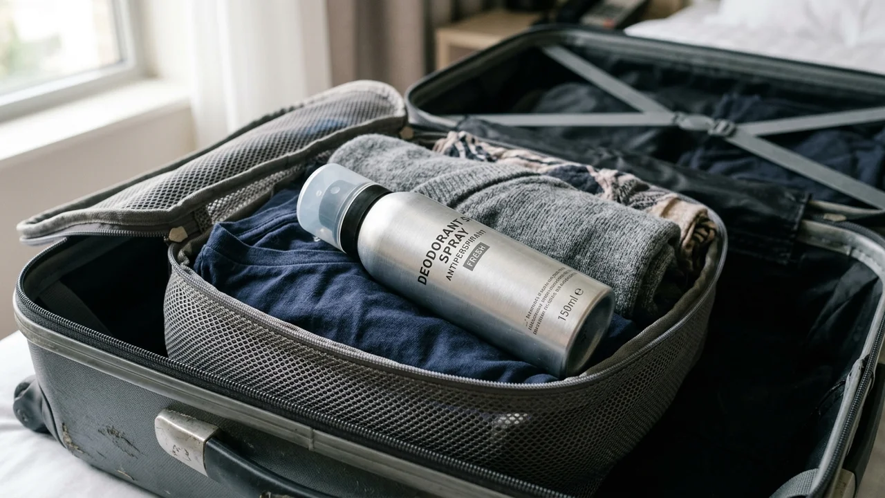 Déodorant aérosol en avion : règles et conseils