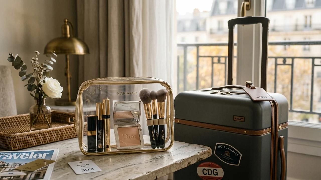 Maquillage en bagage cabine : règles et produits autorisés