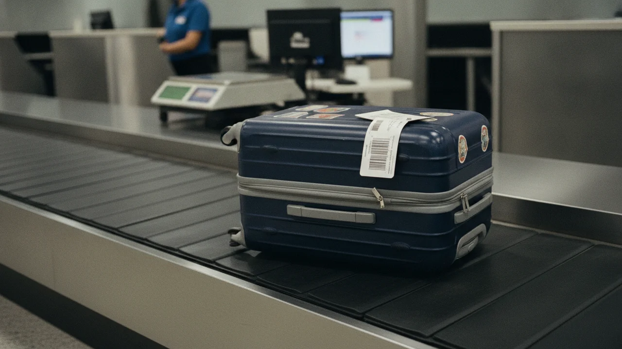 Valise en soute : Dimensions, poids max & franchises 2026
